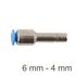 Red Insert Str. Pu 6mm - 4mm